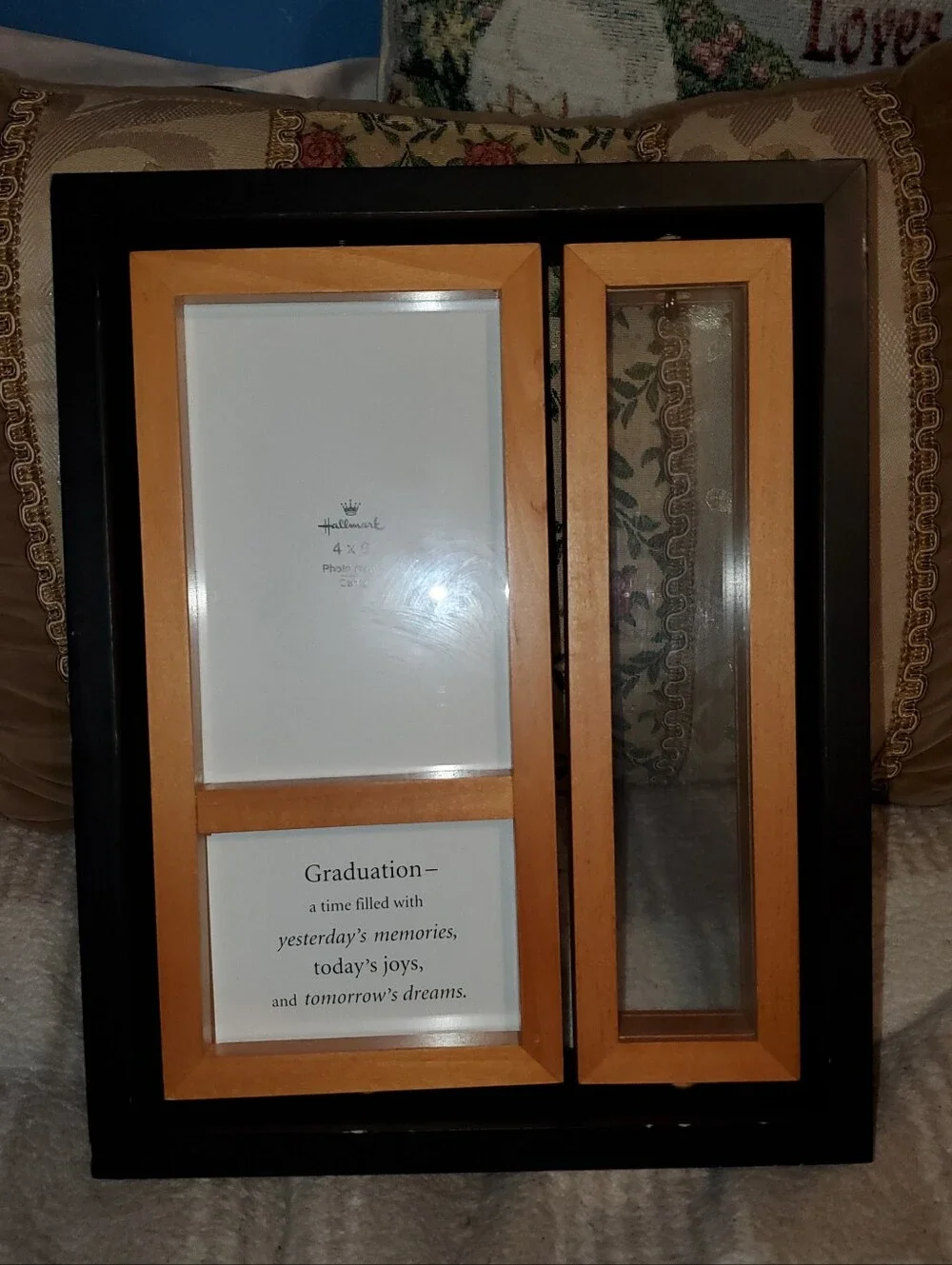 Hallmark Graduation Keepsake Photo, Tassel, and Name Card Wooden Frame
